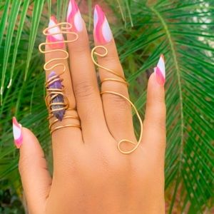 Purple amethyst ring